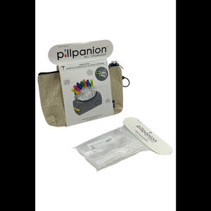 Pillpanion Lockable Tote With Pill Organization System Champagne